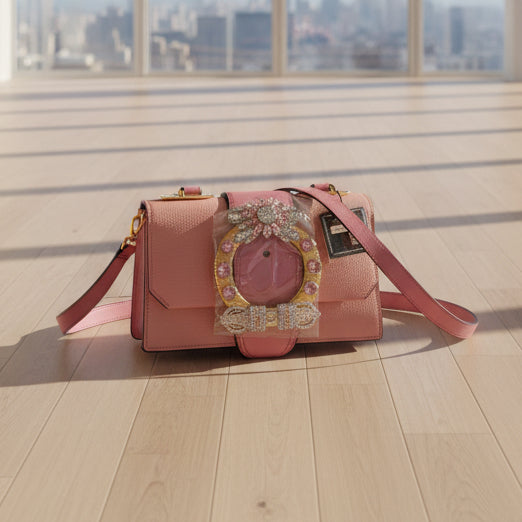 Miu Miu "Miu Lady" Madras Leather Shoulder Bag