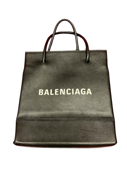 Balenciaga Everyday Shopping Tote Bag in Black Grained Leather