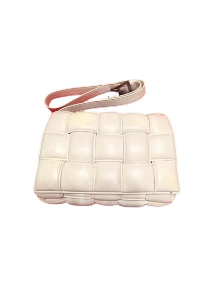 Bottega Veneta Padded Cassette Bag in Chalk Nappa Leather
