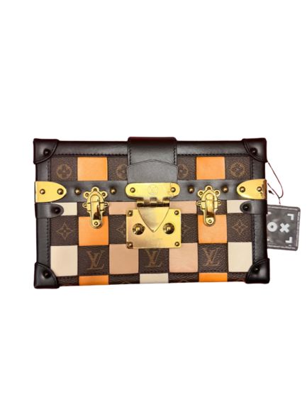 Louis Vuitton Petite Malle Monogram Damier Patchwork Trunk Bag