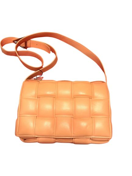 Bottega Veneta Padded Cassette Bag in Peach Nappa Leather