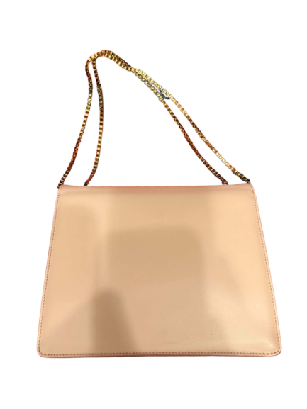 Salvatore Ferragamo Vintage Gancini Flap Chain Shoulder Bag in Light Pink