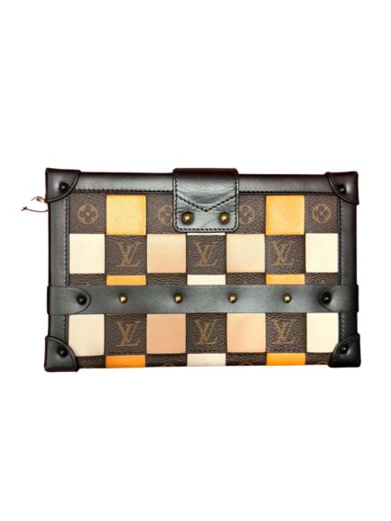 Louis Vuitton Petite Malle Monogram Damier Patchwork Trunk Bag