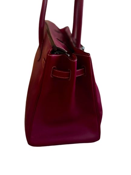 Hermès Birkin 35 in Crimson Red Leather with Gold Hardware