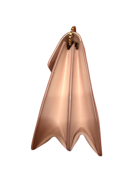 Salvatore Ferragamo Vintage Gancini Flap Chain Shoulder Bag in Light Pink