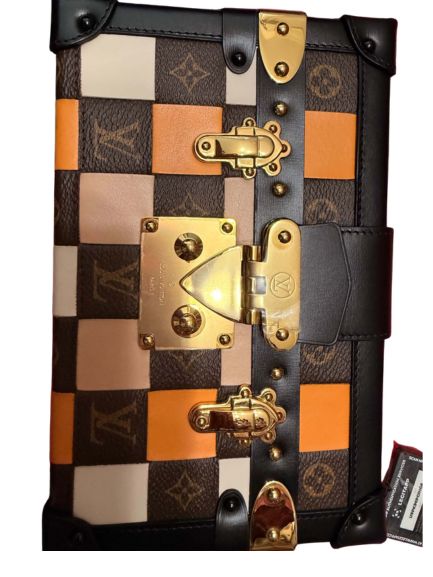 Louis Vuitton Petite Malle Monogram Damier Patchwork Trunk Bag