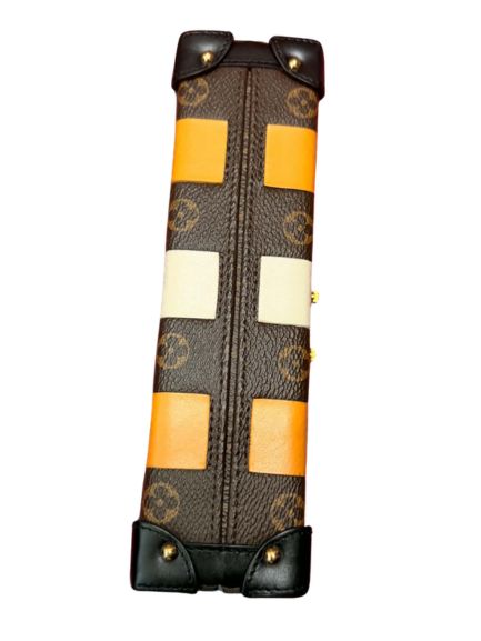 Louis Vuitton Petite Malle Monogram Damier Patchwork Trunk Bag