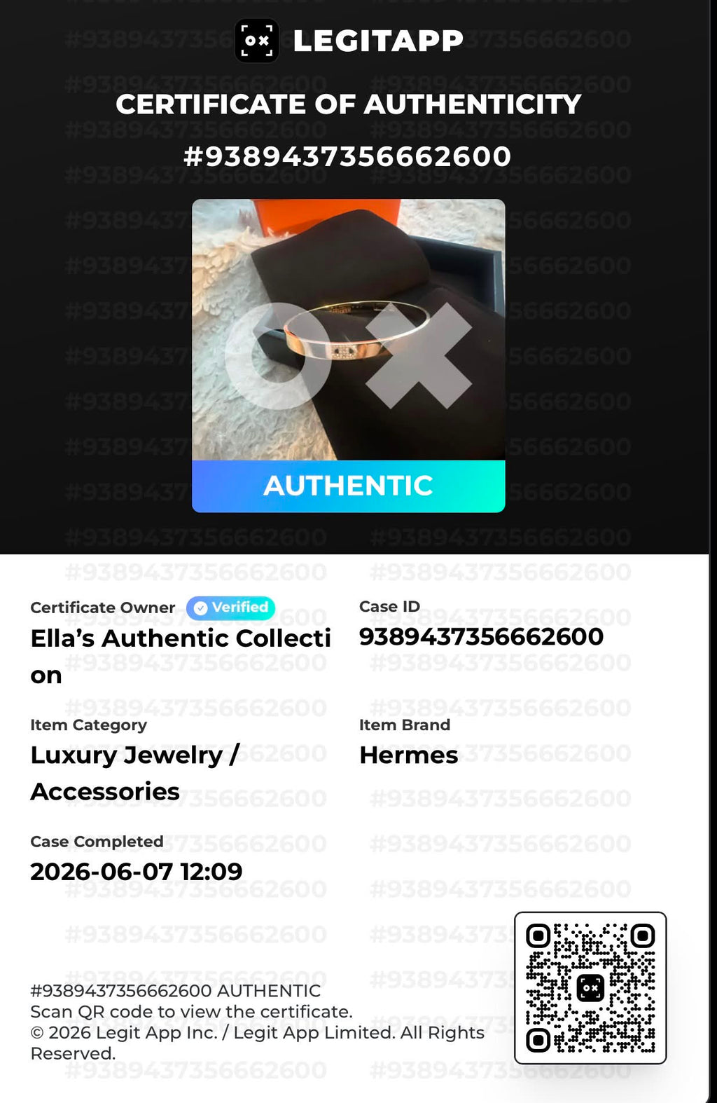 Hermès H d'Ancre bracelet