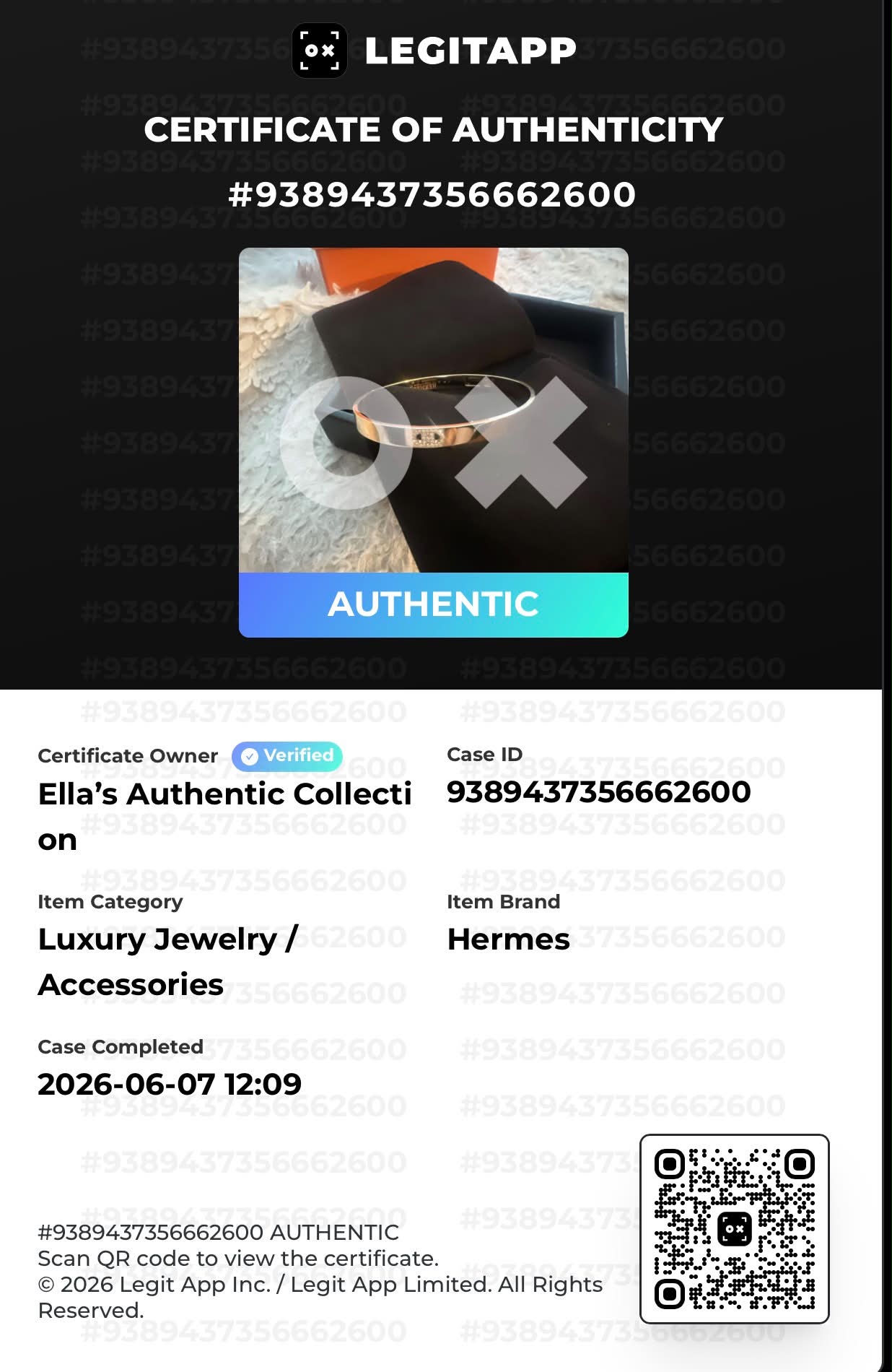 Hermès H d'Ancre bracelet