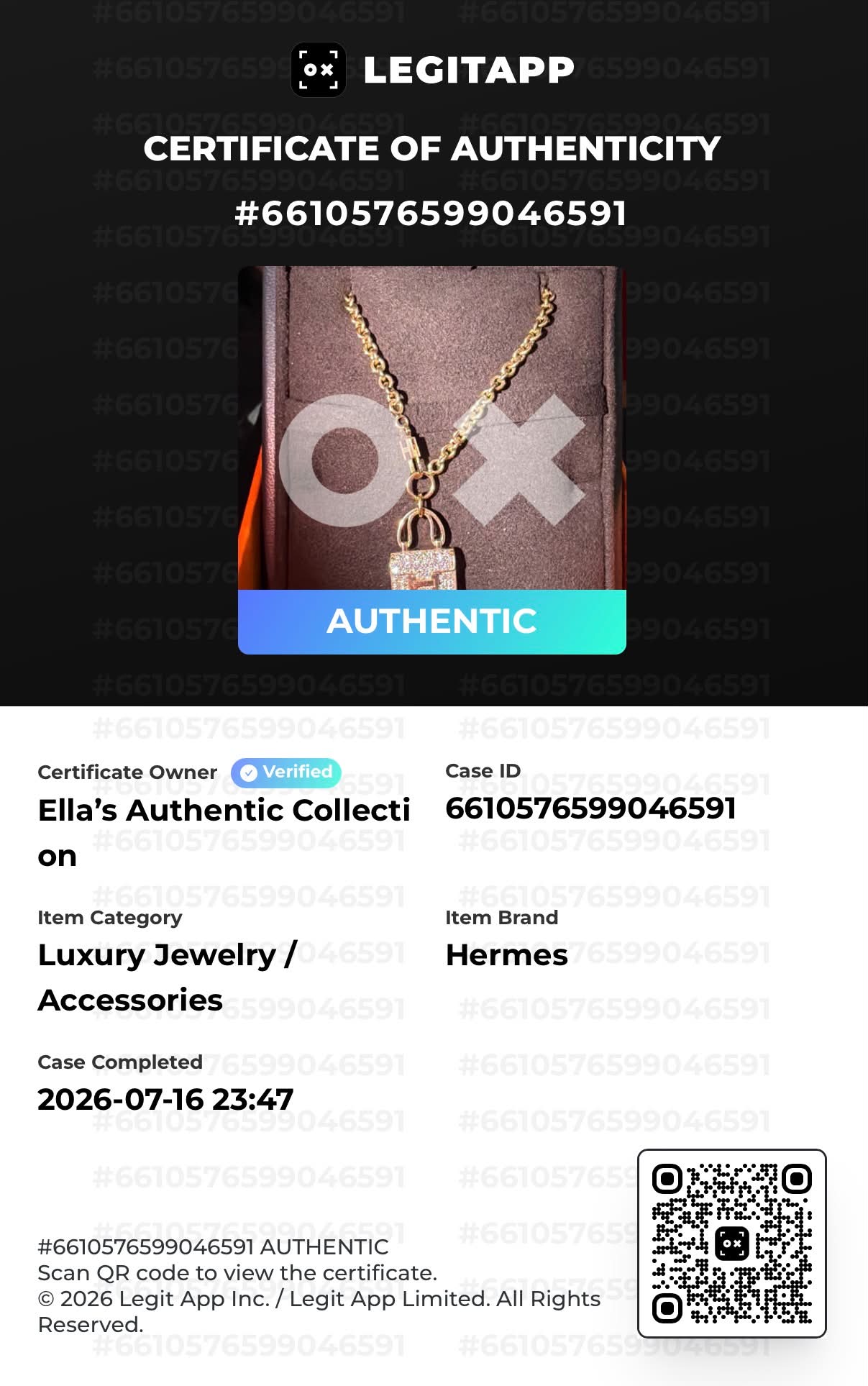 Hermès Amulettes Constance bracelet