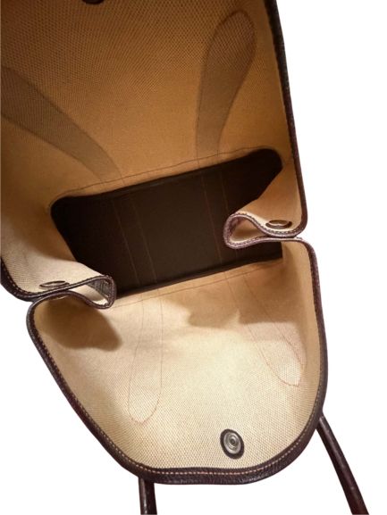 Hermès Garden Party 36 Tote in Natural Toile Canvas and Dark Brown Leather