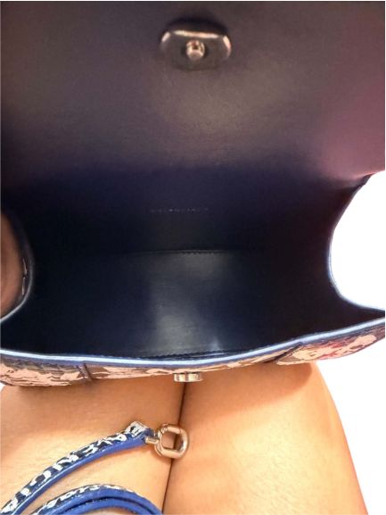 Balenciaga Hourglass Small Graffiti Crocodile-Embossed Leather Top Handle Bag