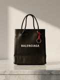 Balenciaga Everyday Shopping Tote Bag in Black Grained Leather