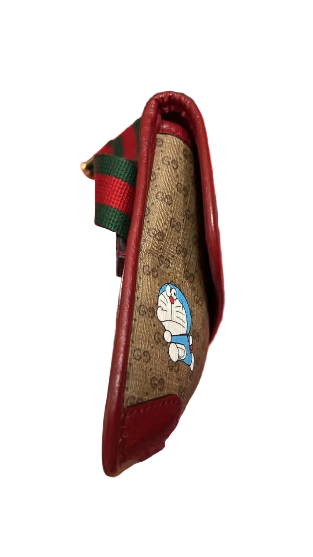 Gucci x Doraemon Mini GG Supreme Flap Belt Bag