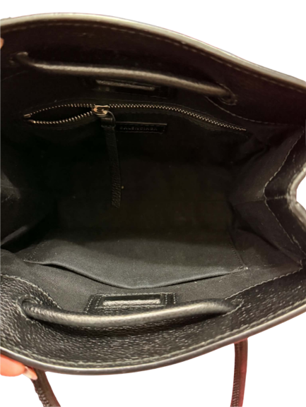 Balenciaga Everyday Shopping Tote Bag in Black Grained Leather