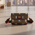 Gucci x Doraemon Mini GG Supreme Flap Belt Bag