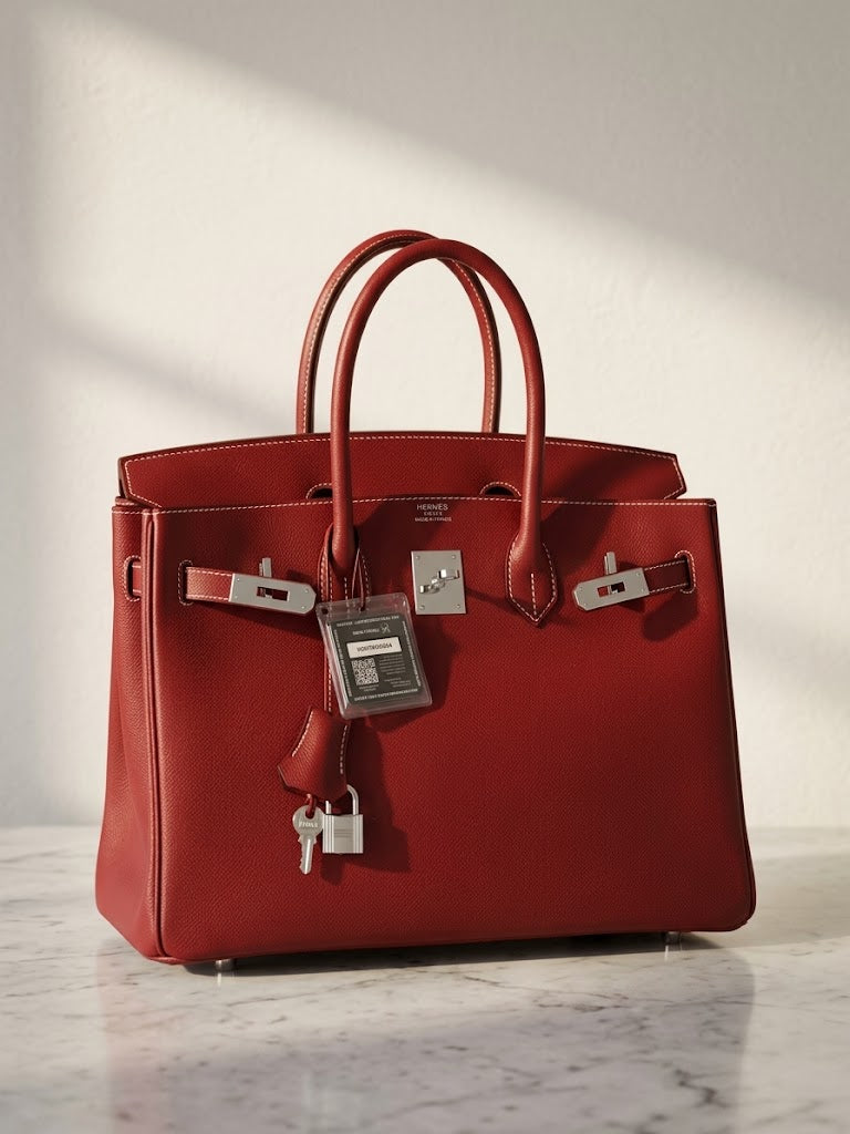 Hermès Birkin 35 in Crimson Red Leather with Gold Hardware