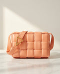 Bottega Veneta Padded Cassette Bag in Peach Nappa Leather
