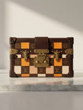 Louis Vuitton Petite Malle Monogram Damier Patchwork Trunk Bag