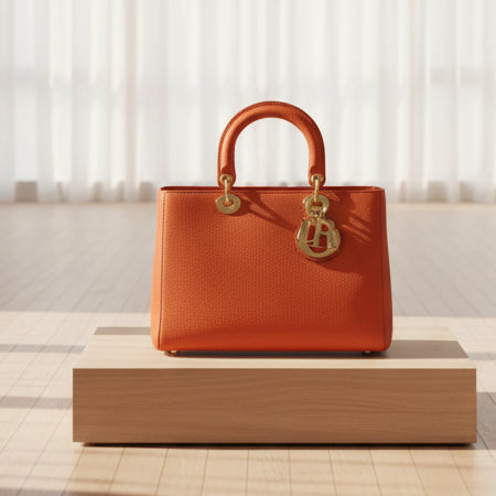 Christian Dior Diorissimo Grained Calfskin Tote Bag