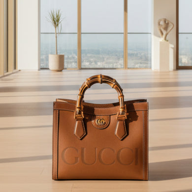 Gucci Diana Embossed Leather Small Tote Bag