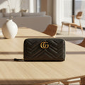 Gucci GG Marmont Matelassé Zip-Around Wallet