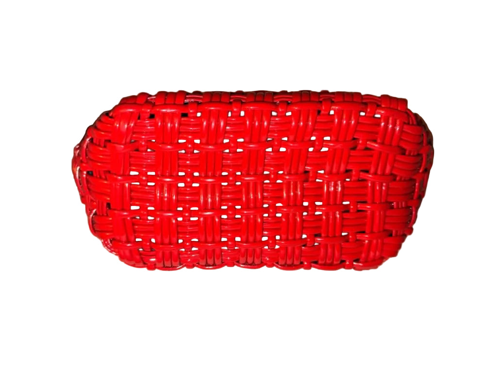 Balenciaga Bistro Basket Bag in a vibrant fire red shade