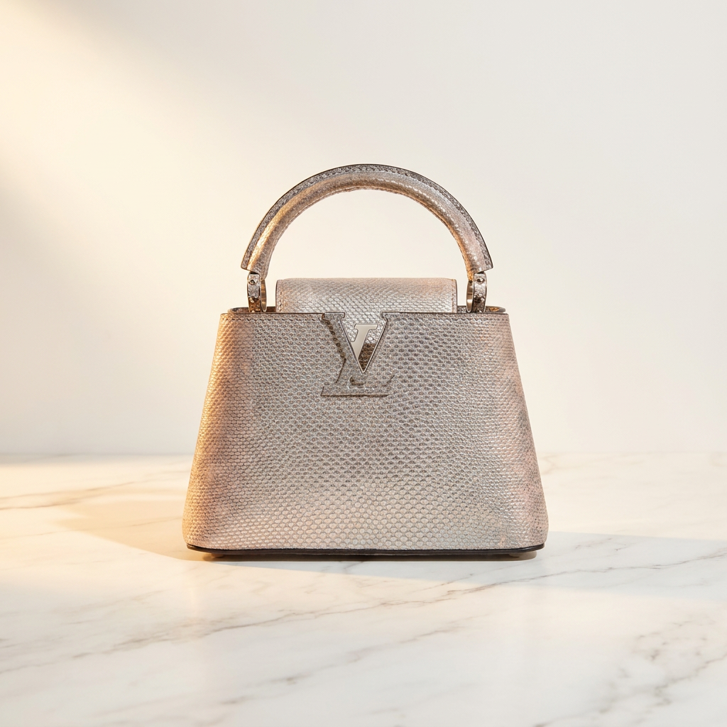Louis Vuitton Capucines BB in Metallic Iridescent Python